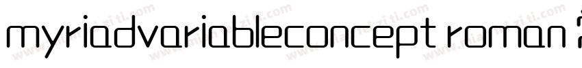 myriadvariableconcept roman 常规字体转换
